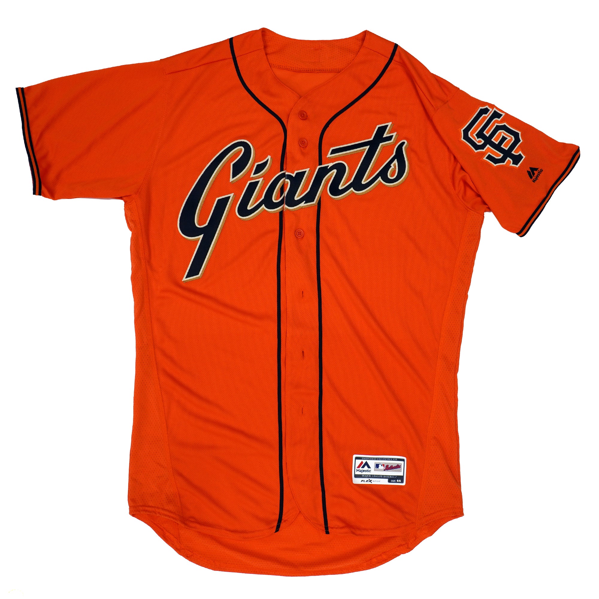 Men's San Francisco Giants Majestic Gray Road Official Team Jersey