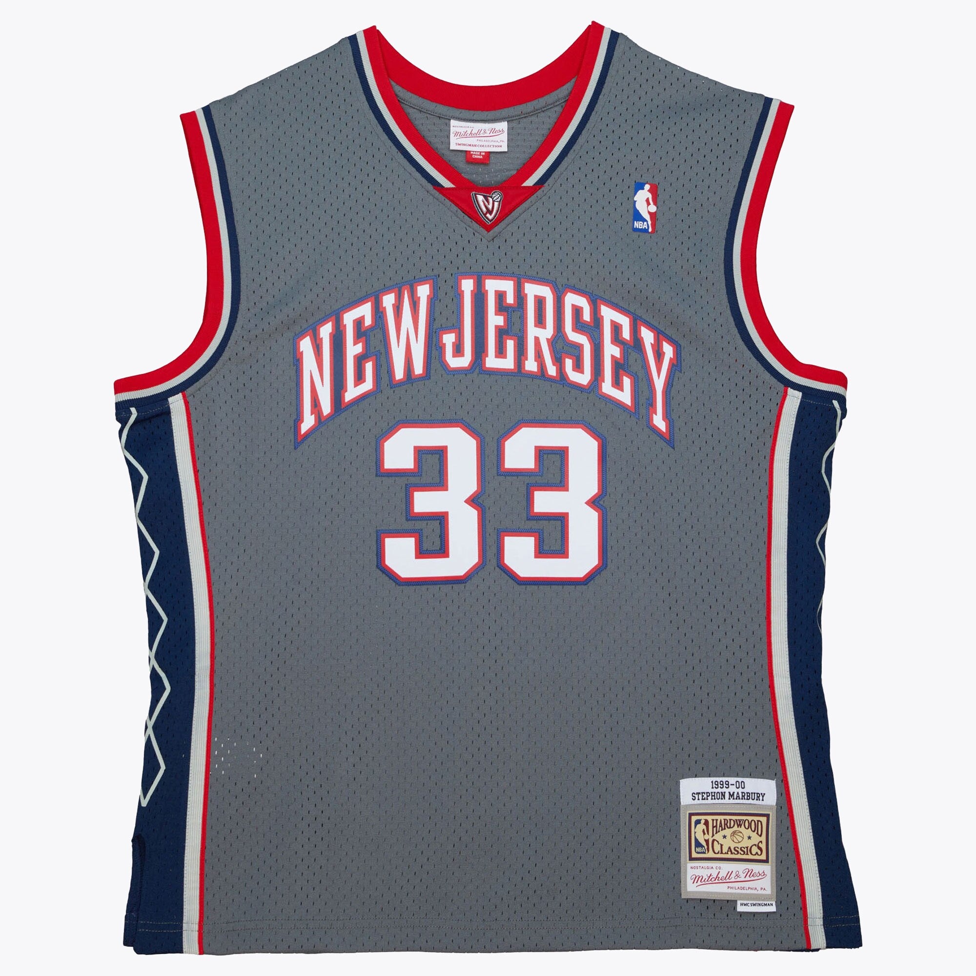 MENS MITCHELL & NESS ALTERNATE JERSEY NETS 1999 STEPHON MARBURY