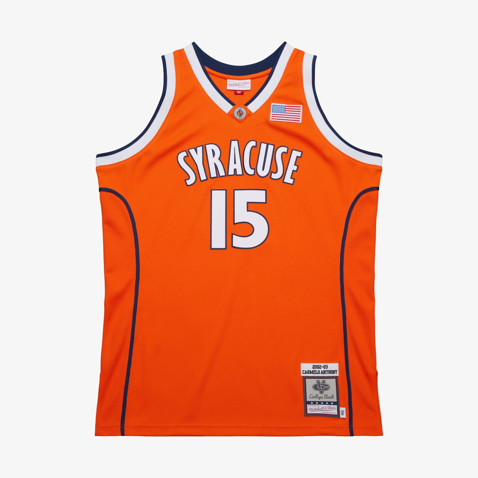 MENS MITCHELL & NESS NCAA DARK JERSEY SYRACUSE 2002 CARMELO ANTHONY