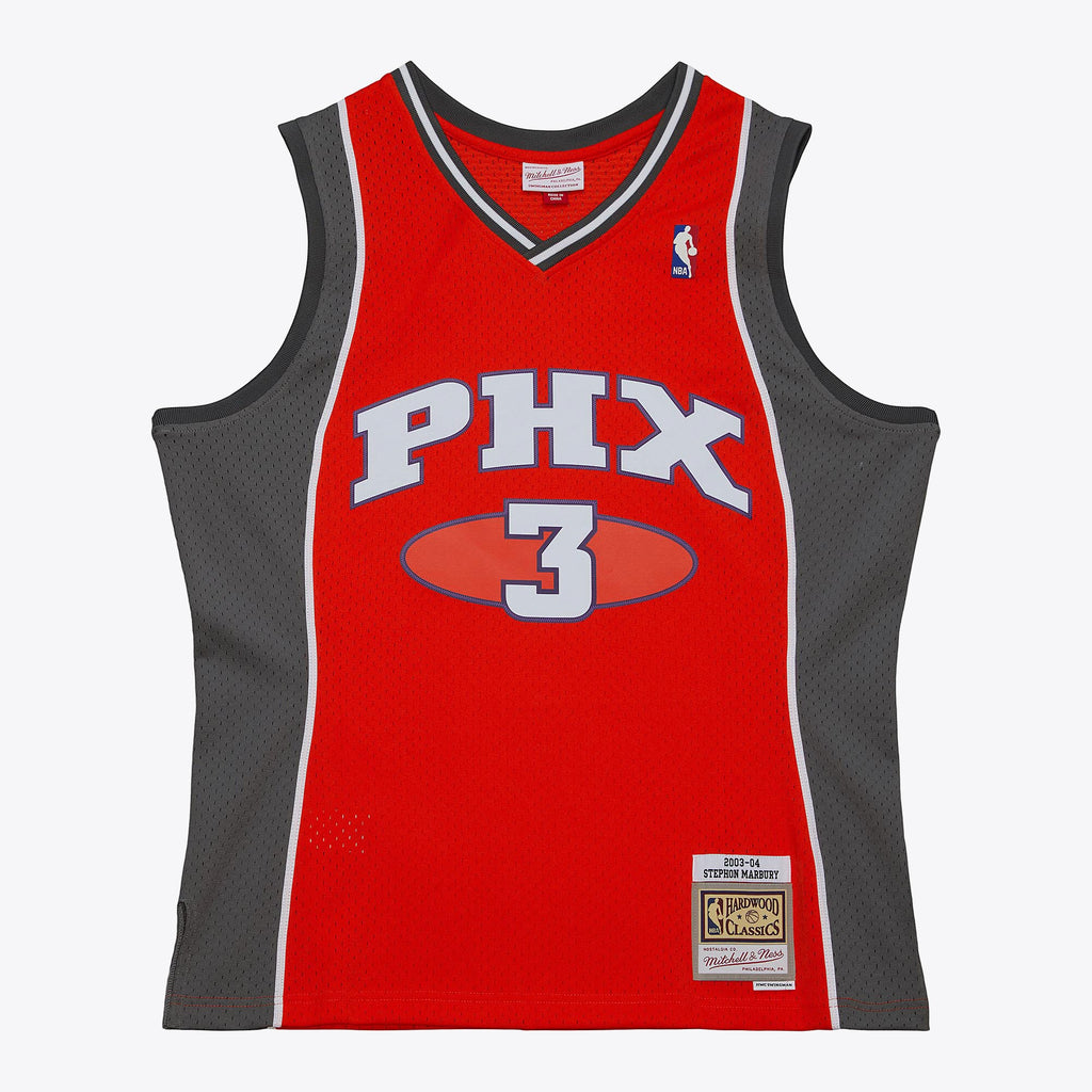 MENS MITCHELL & NESS NBA ALT. ORANGE JERSEY SUNS 2003 STEPHON MARBURY