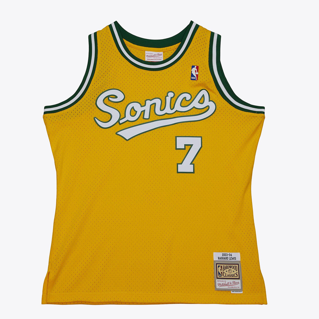 MENS MITCHELL & NESS NBA HWC JERSEY SUPERSONICS 2003 RASHARD LEWIS