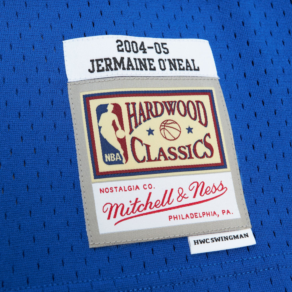 Mens Mitchell & Ness NBA BLUE HWC JERSEY PACERS 2004 JERMAINE O'NEAL