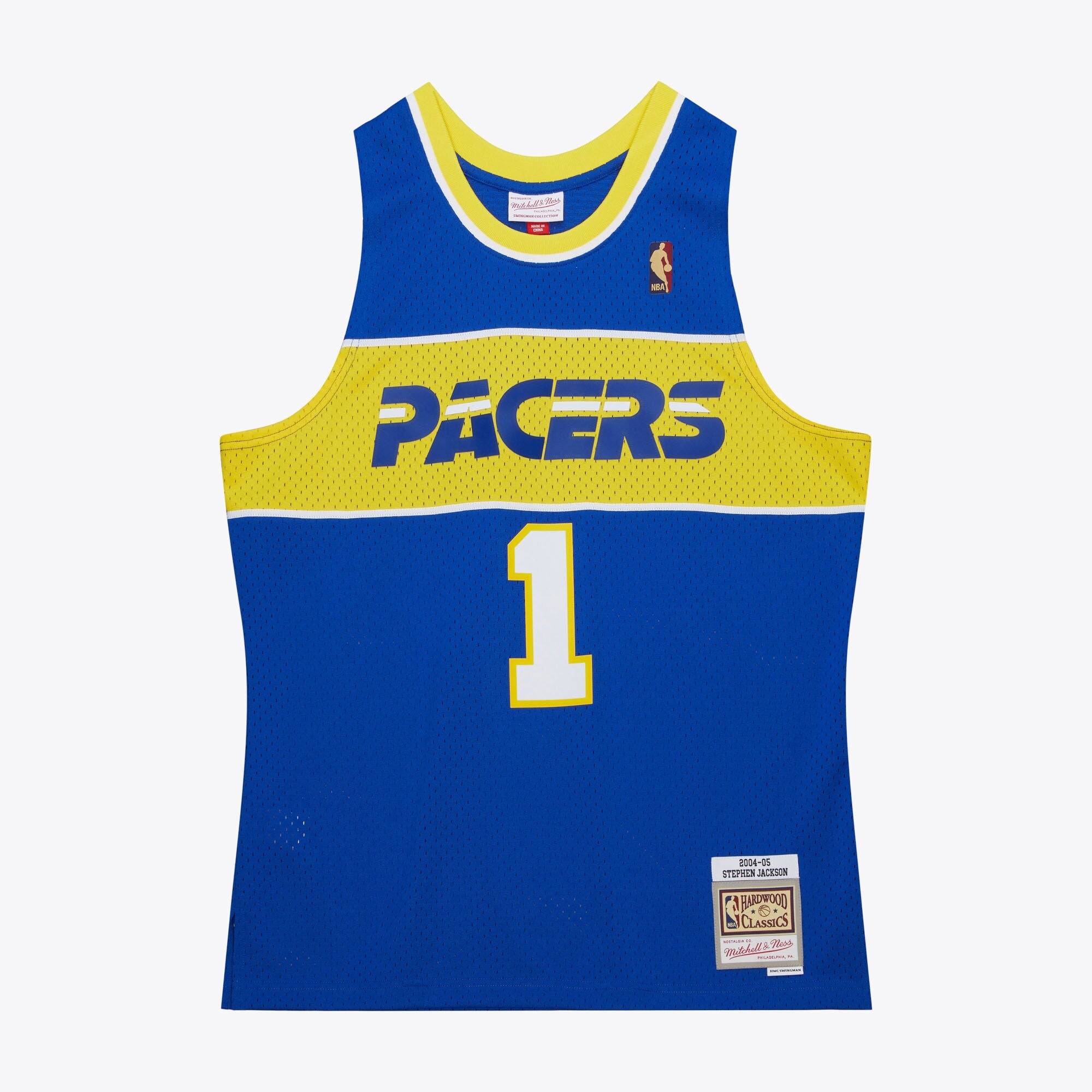 Mens Mitchell & Ness NBA HWC JERSEY PACERS 2004 STEPHEN JACKSON