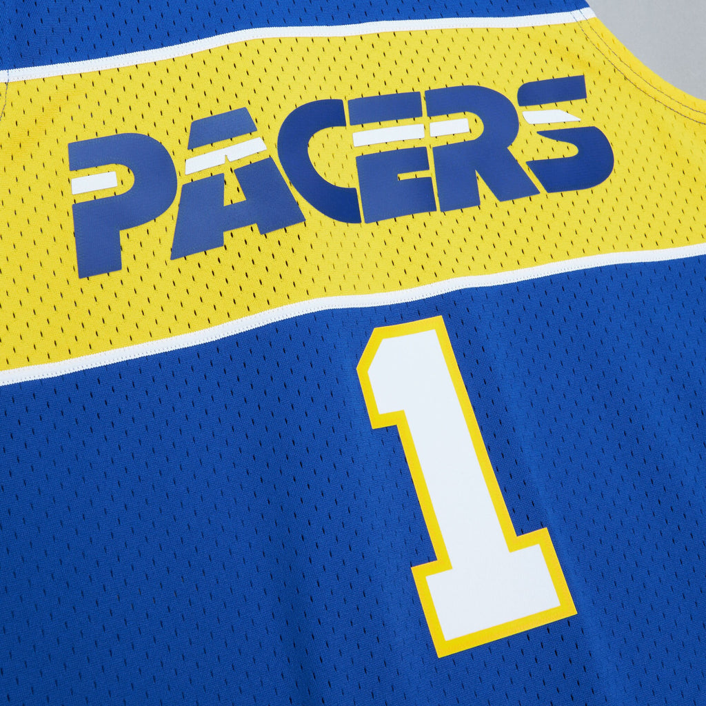 Mens Mitchell & Ness NBA BLUE HWC JERSEY PACERS 2004 STEPHEN JACKSON