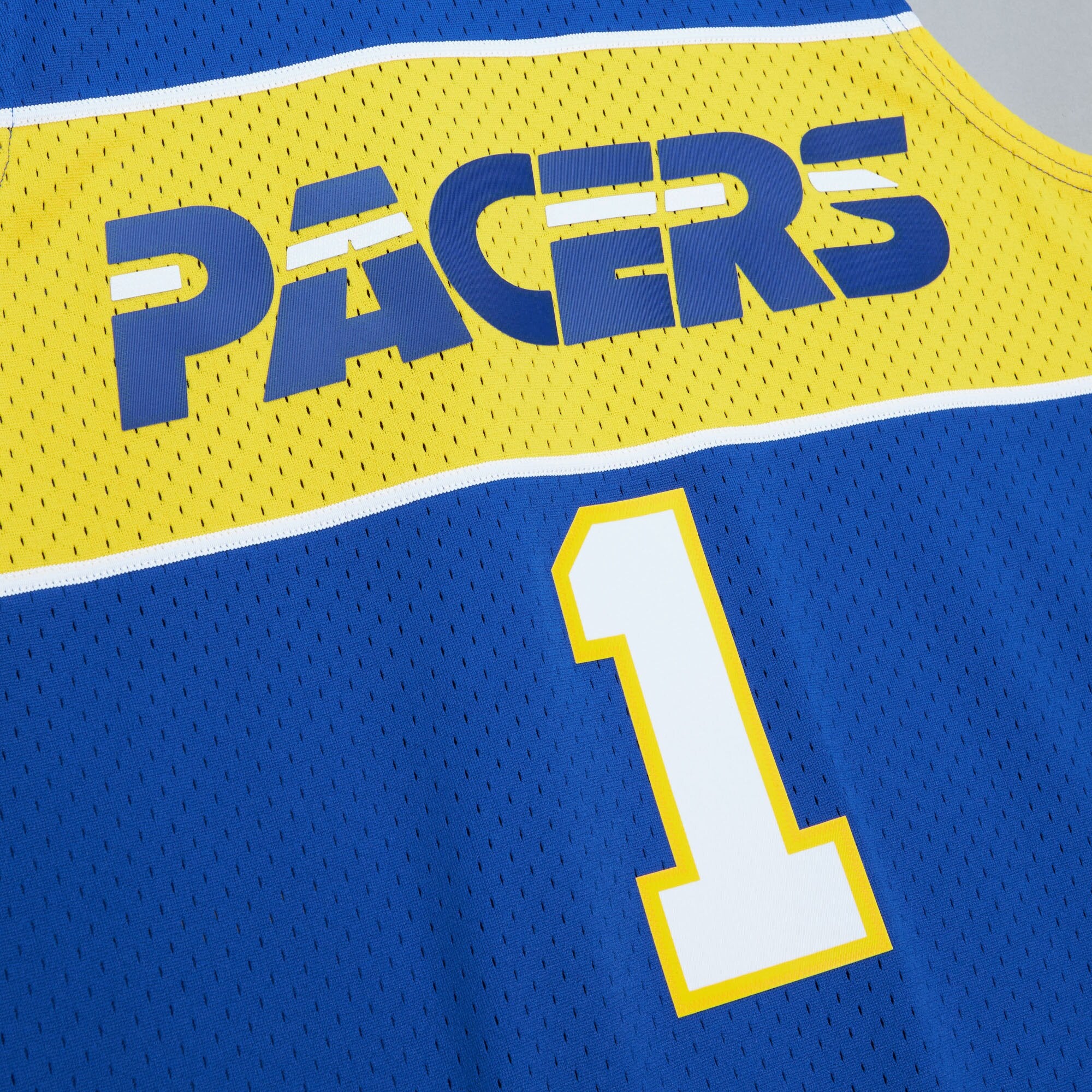 Mens Mitchell & Ness NBA BLUE HWC JERSEY PACERS 2004 STEPHEN JACKSON
