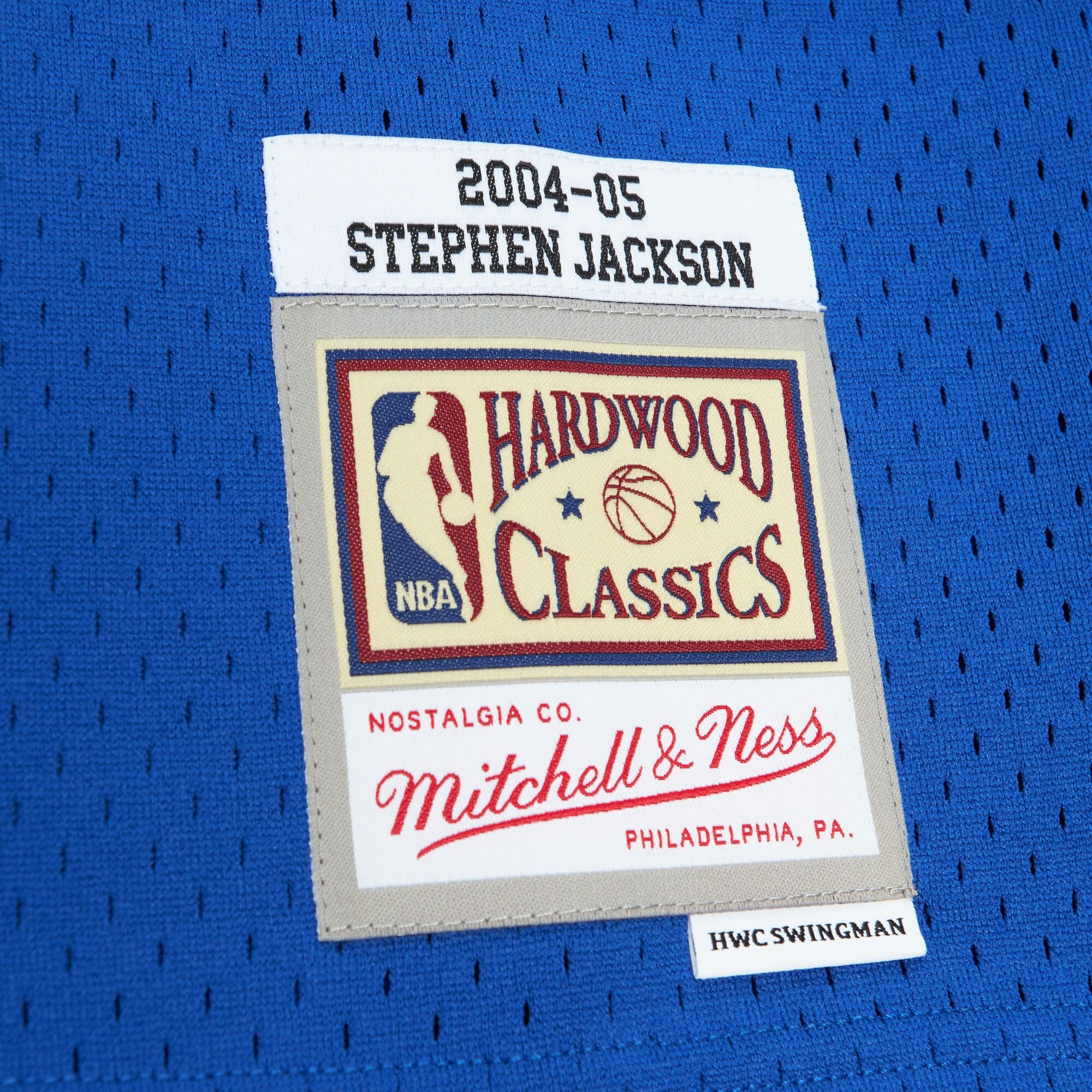 Mens Mitchell & Ness NBA HWC JERSEY PACERS 2004 STEPHEN JACKSON