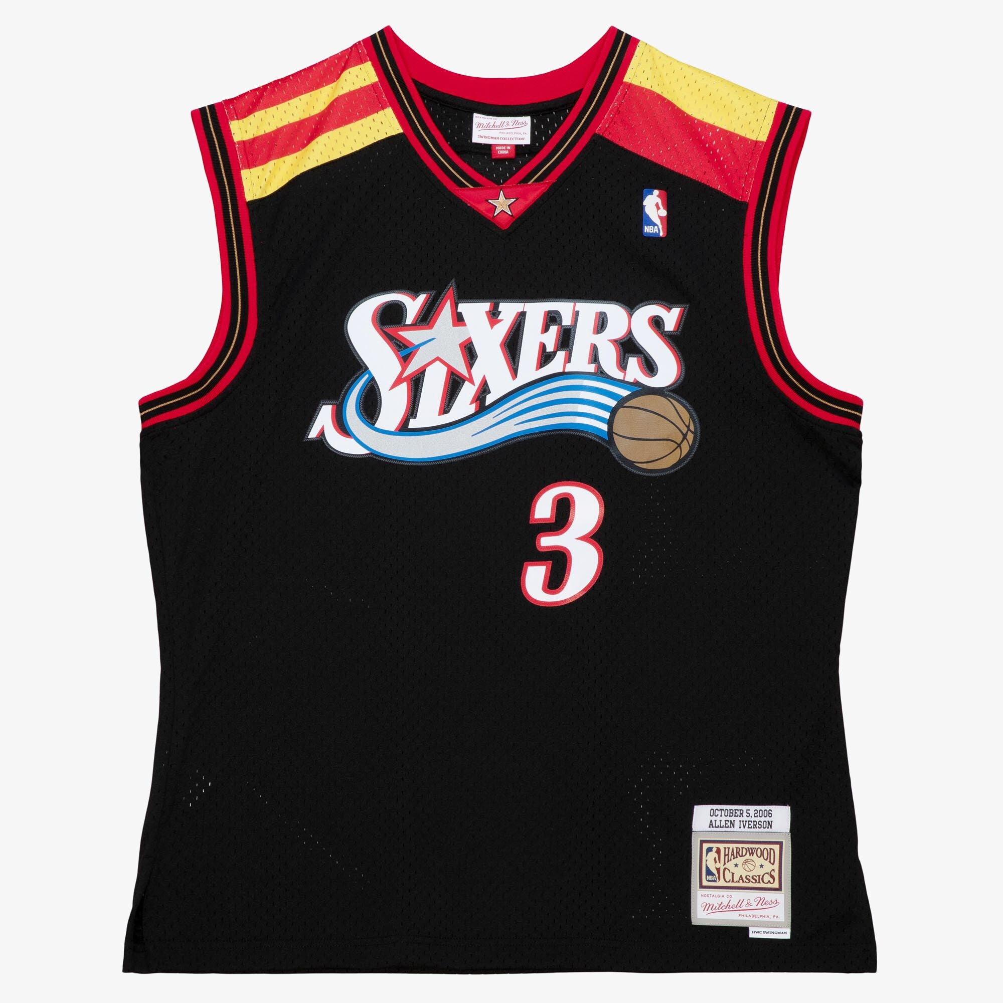 MENS MITCHELL & NESS ALT SPAIN JERSEY 76ERS 2006 ALLEN IVERSON