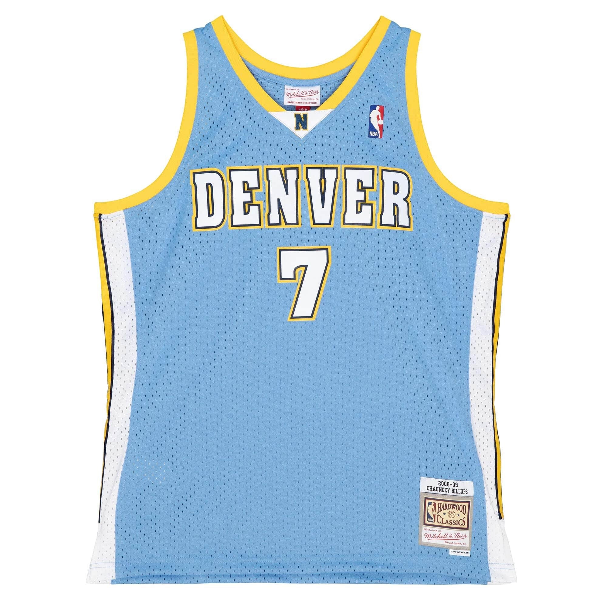 MENS MITCHELL & NESS NBA SWINGMAN JERSEY NUGGETS 2008 CHAUNCEY BILLUPS