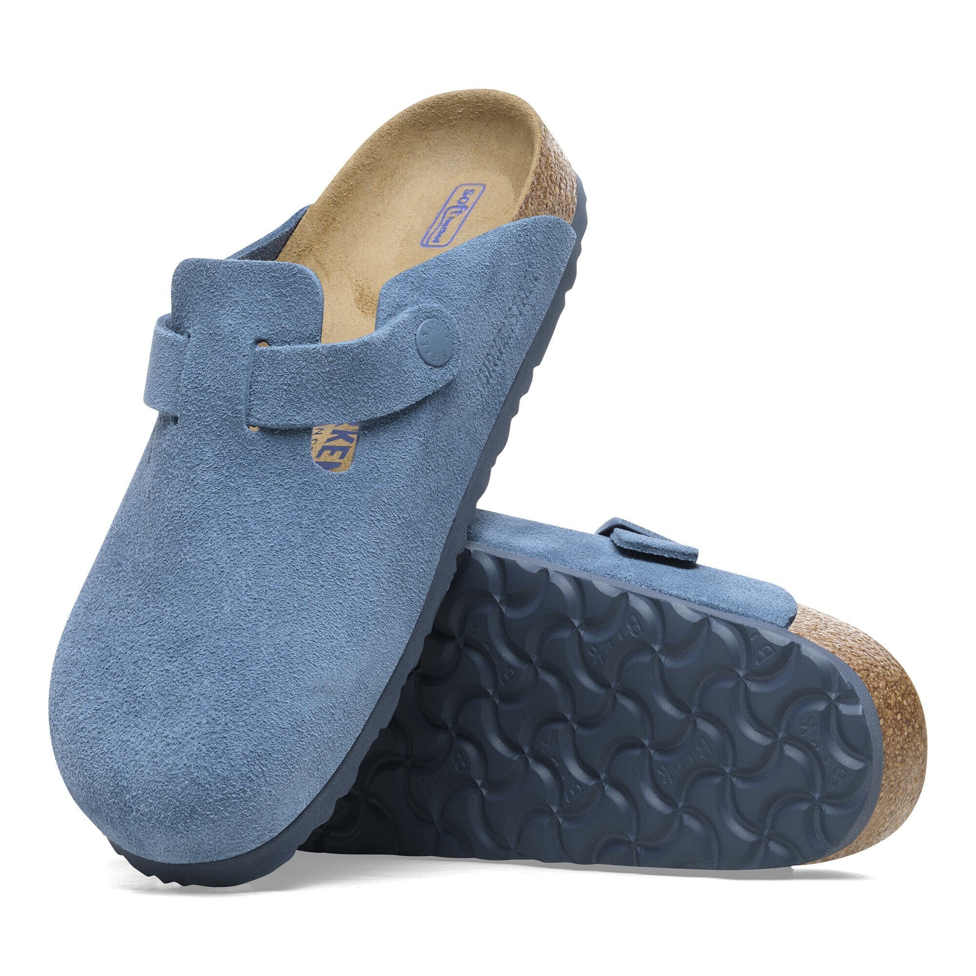 [1027649] Unisex Birkenstock BOSTON SOFT FOOTBED SUEDE LEATHER 'REGULAR FIT'