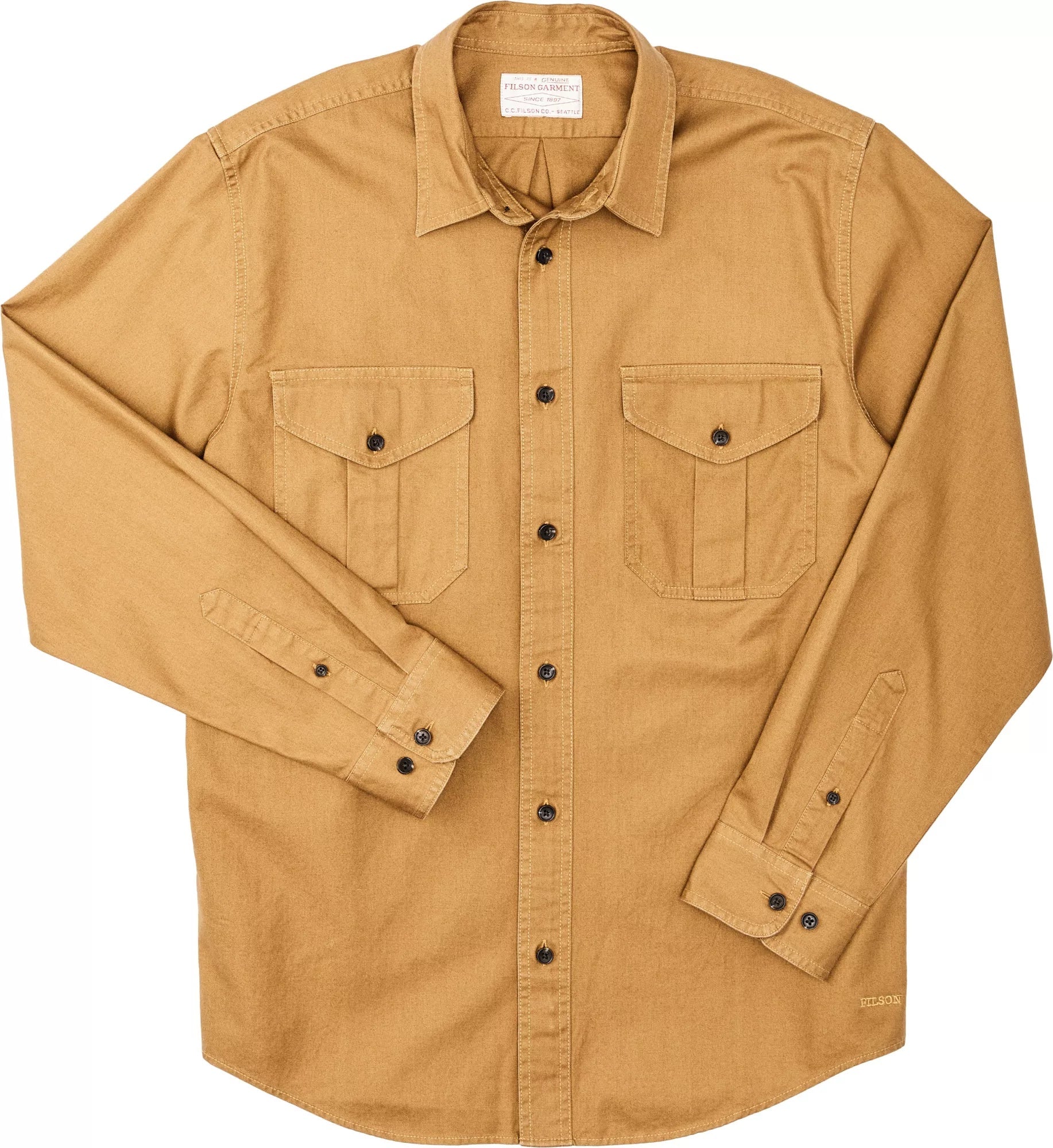 MENS FILSON LT WT LIGHTWEIGHT ALASKAN GUIDE BUTTON DOWN 1ST STANDARD SHIRT