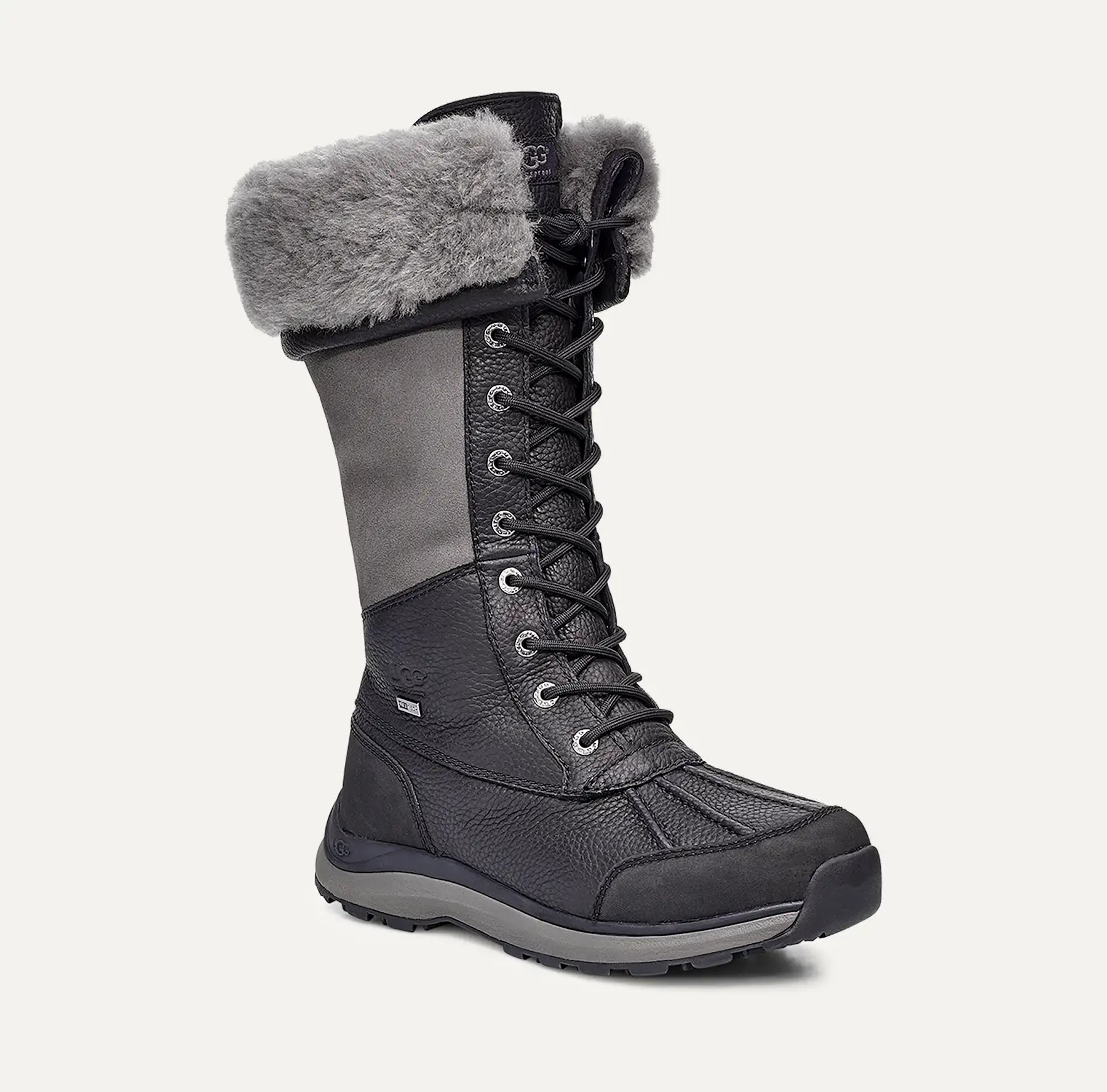 [1095142-BLK] WOMENS UGG ADIRONDACK BOOT III 'BLACK' - BLACK/GREY