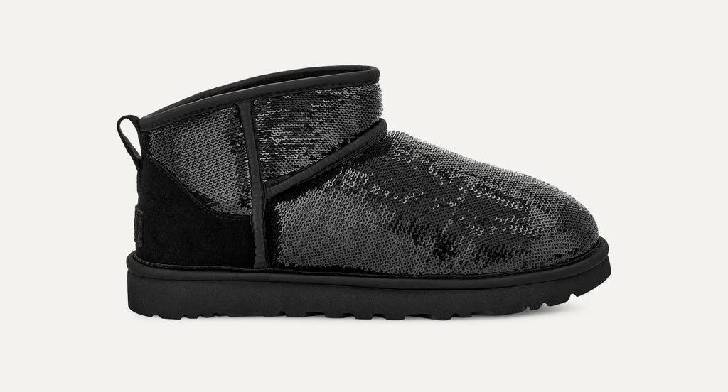 [1151616-BLK] WOMENS UGG CLASSIC ULTRA MINI MIRROR BALL