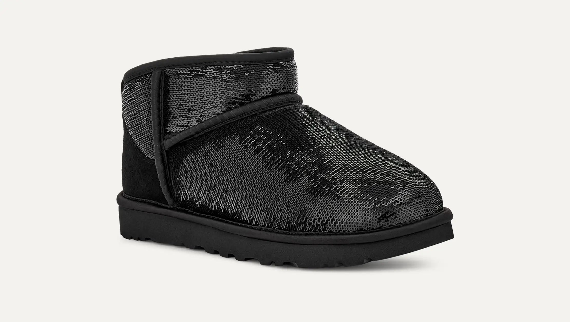 [1151616-BLK] WOMENS UGG CLASSIC ULTRA MINI MIRROR BALL