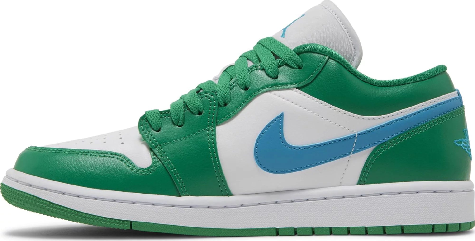 [DC0774-304] Womens Air Jordan Retro 1 Low 'Lucky Green Aquatone'