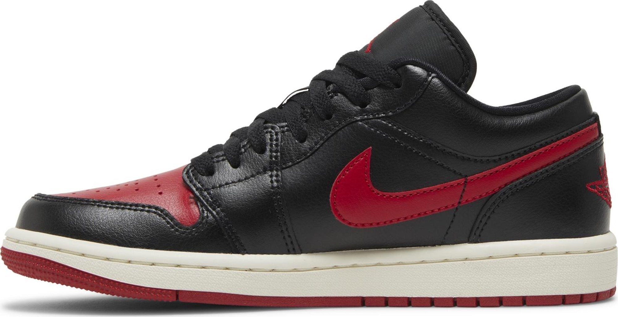 [DC0774-061] Womens Air Jordan RETRO 1 LOW 'BRED SAIL (WOMEN'S)'