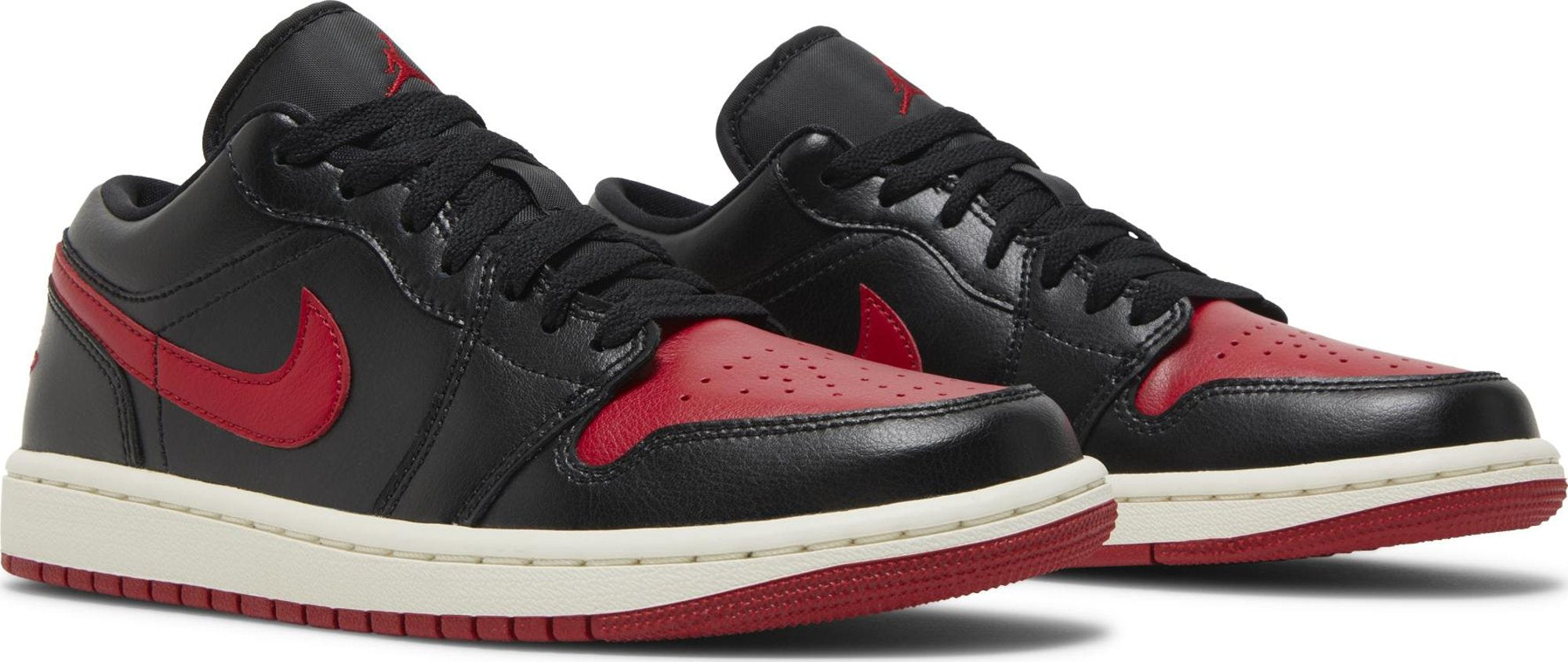[DC0774-061] Womens Air Jordan RETRO 1 LOW 'BRED SAIL (WOMEN'S)'