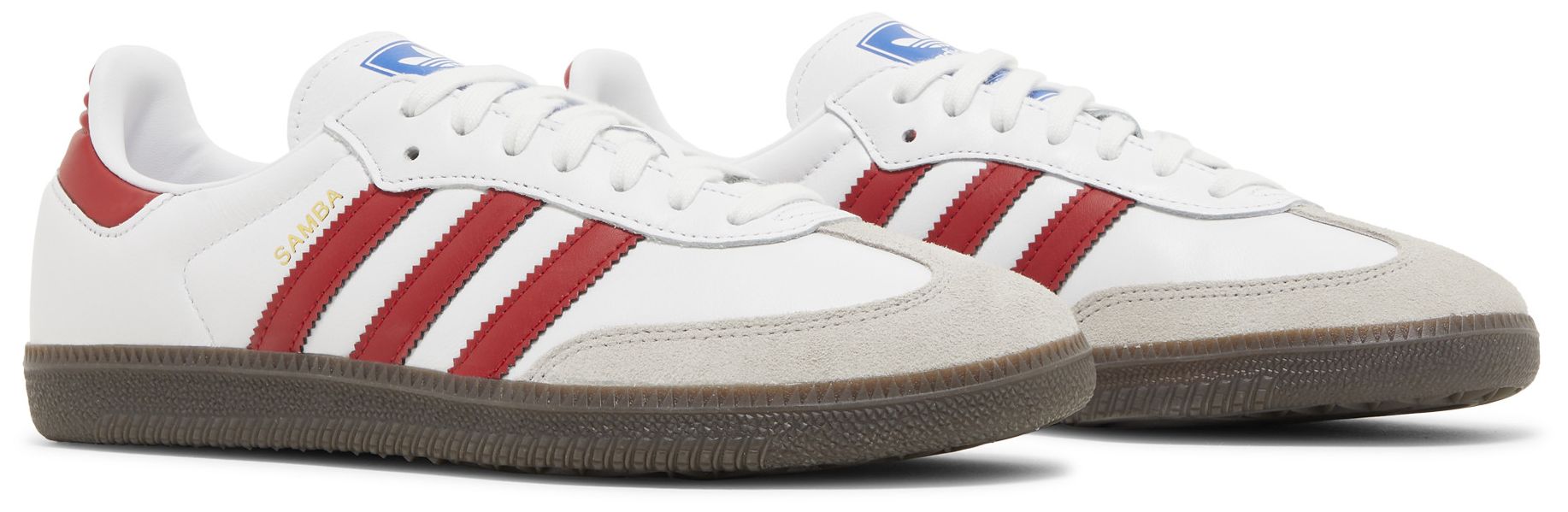 [IG1025] MENS ADIDAS SAMBA OG 'WHITE BETTER SCARLET'