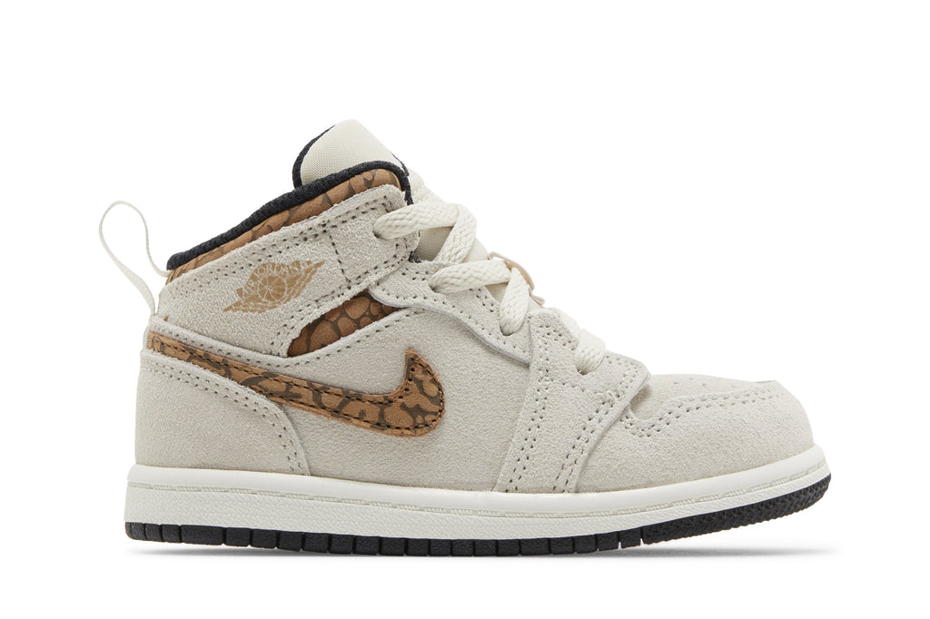 [DZ5370-102] Preschool Air Jordan RETRO 1 MID SE 'BROWN ELEPHANT (PS)'