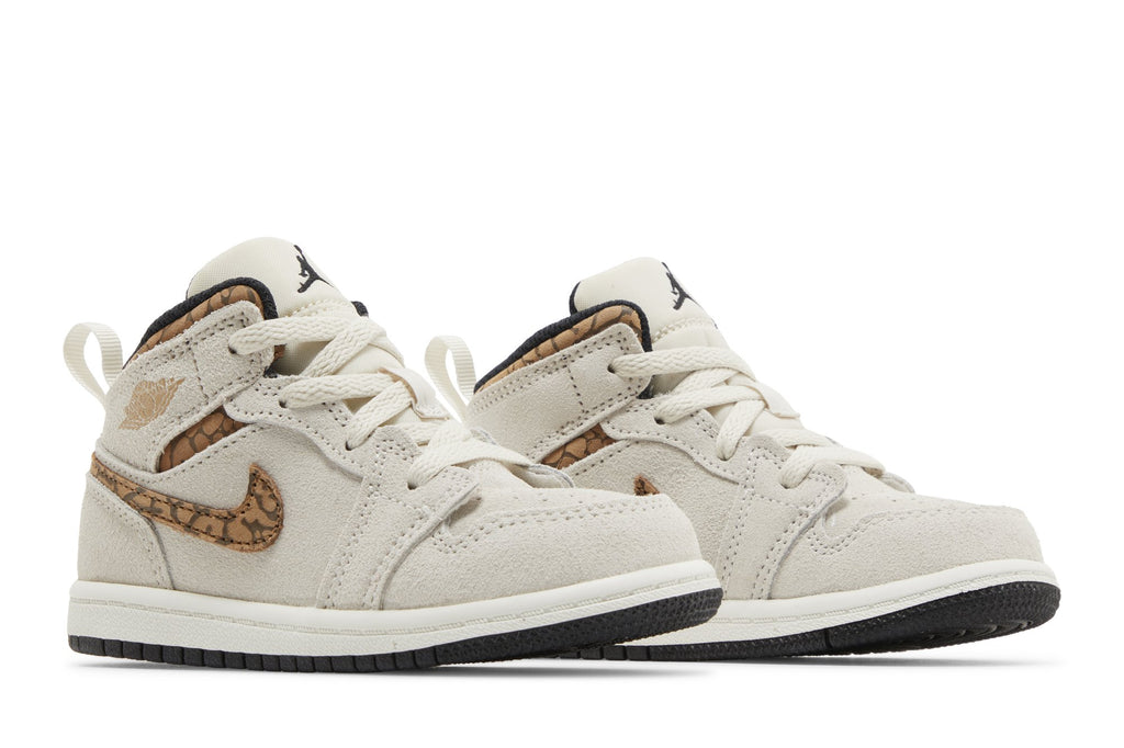 [DZ5370-102] Preschool Air Jordan RETRO 1 MID SE 'BROWN ELEPHANT (PS)'