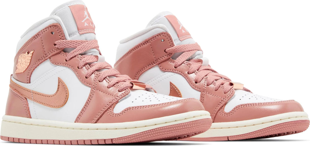 [FB9892-670] Womens Air Jordan Retro 1 MID SE 'Red Stardust'