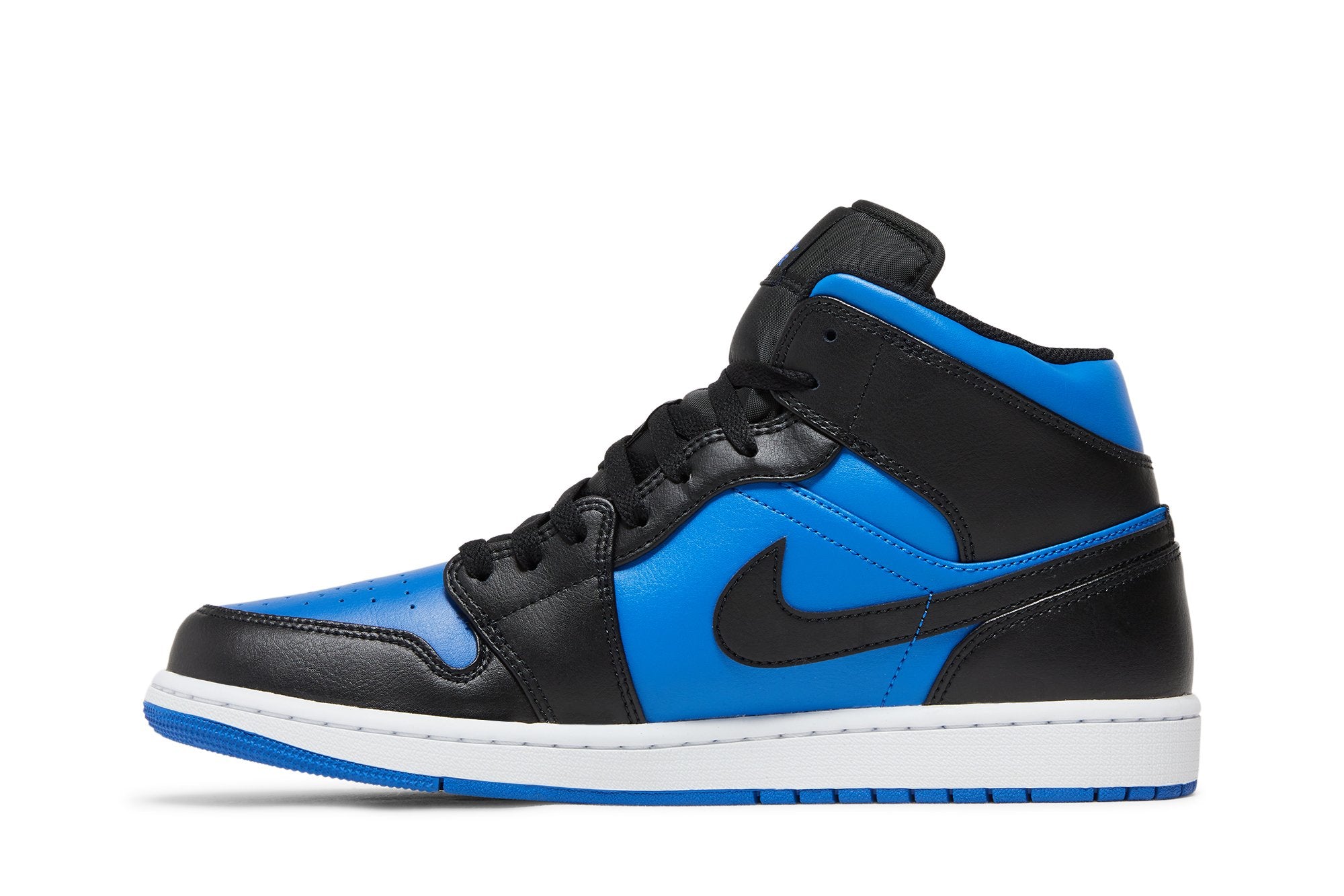 [DQ8426-042] Mens Air Jordan Retro 1 Mid 'Black Royal Metallic'