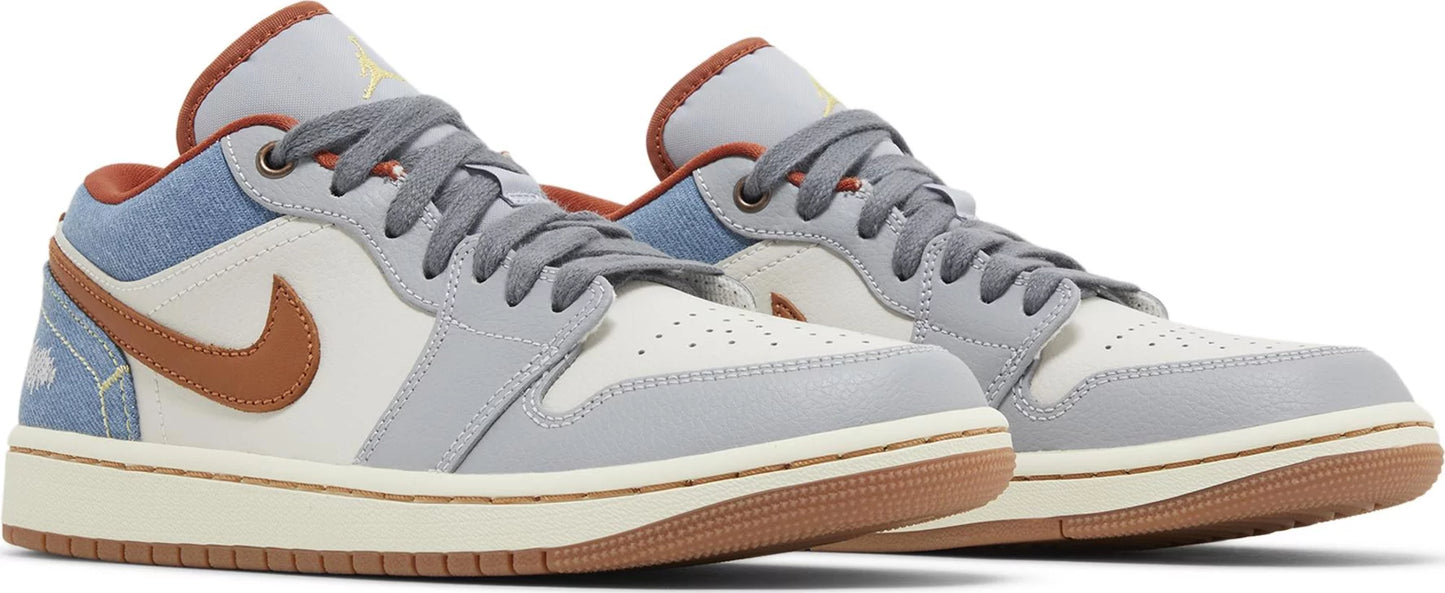 [FZ5045-091] Womens Air Jordan Retro 1 Low 'Phantom Denim'