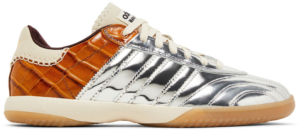 [IH5777] MENS ADIDAS WALES BONNER X SAMBA MILLENNIUM 'SILVER METALLIC EASY YELLOW'