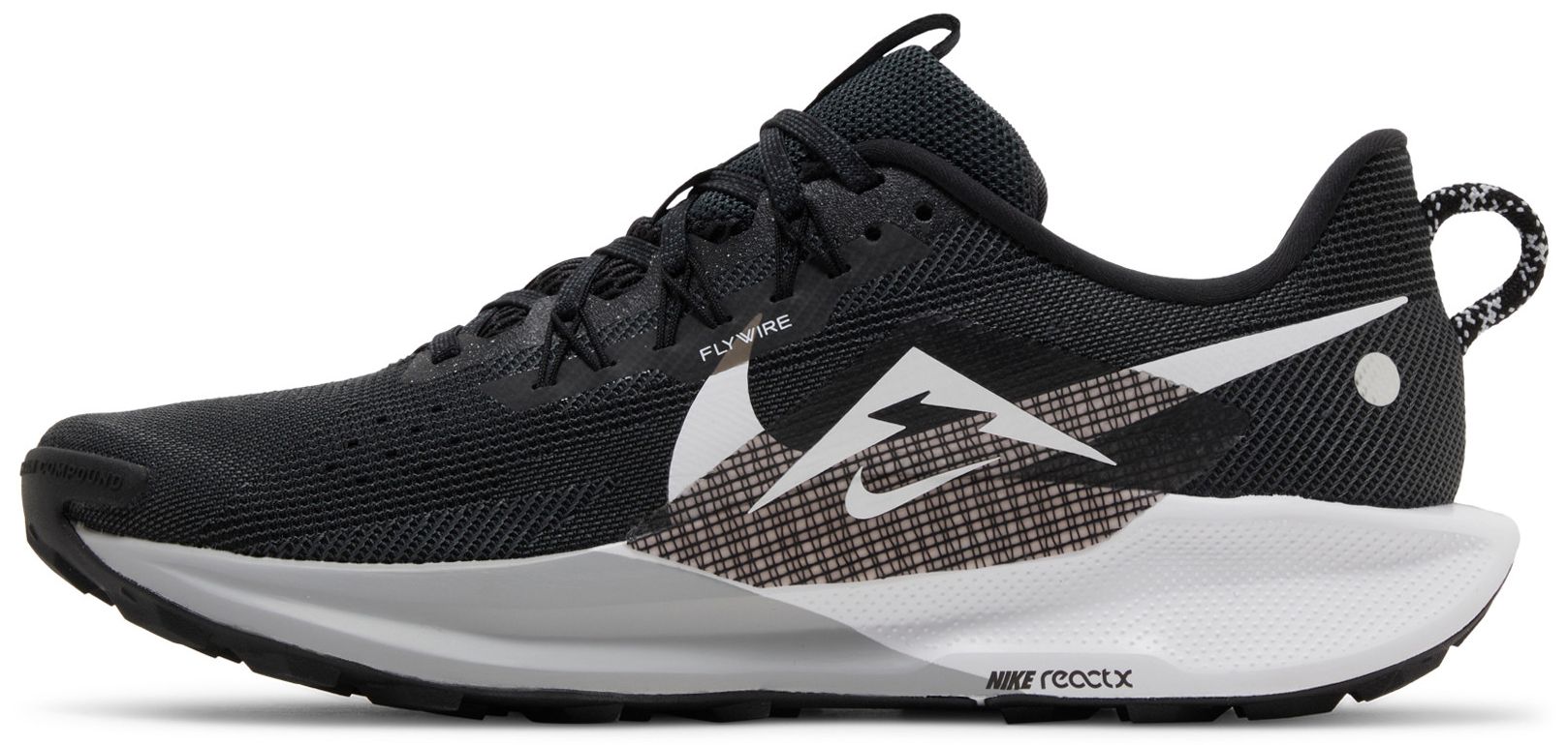 [DV3864-001] Mens Nike REACT PEGASUS TRAIL 5 'BLACK ANTHRACITE WOLF GREY WHITE'