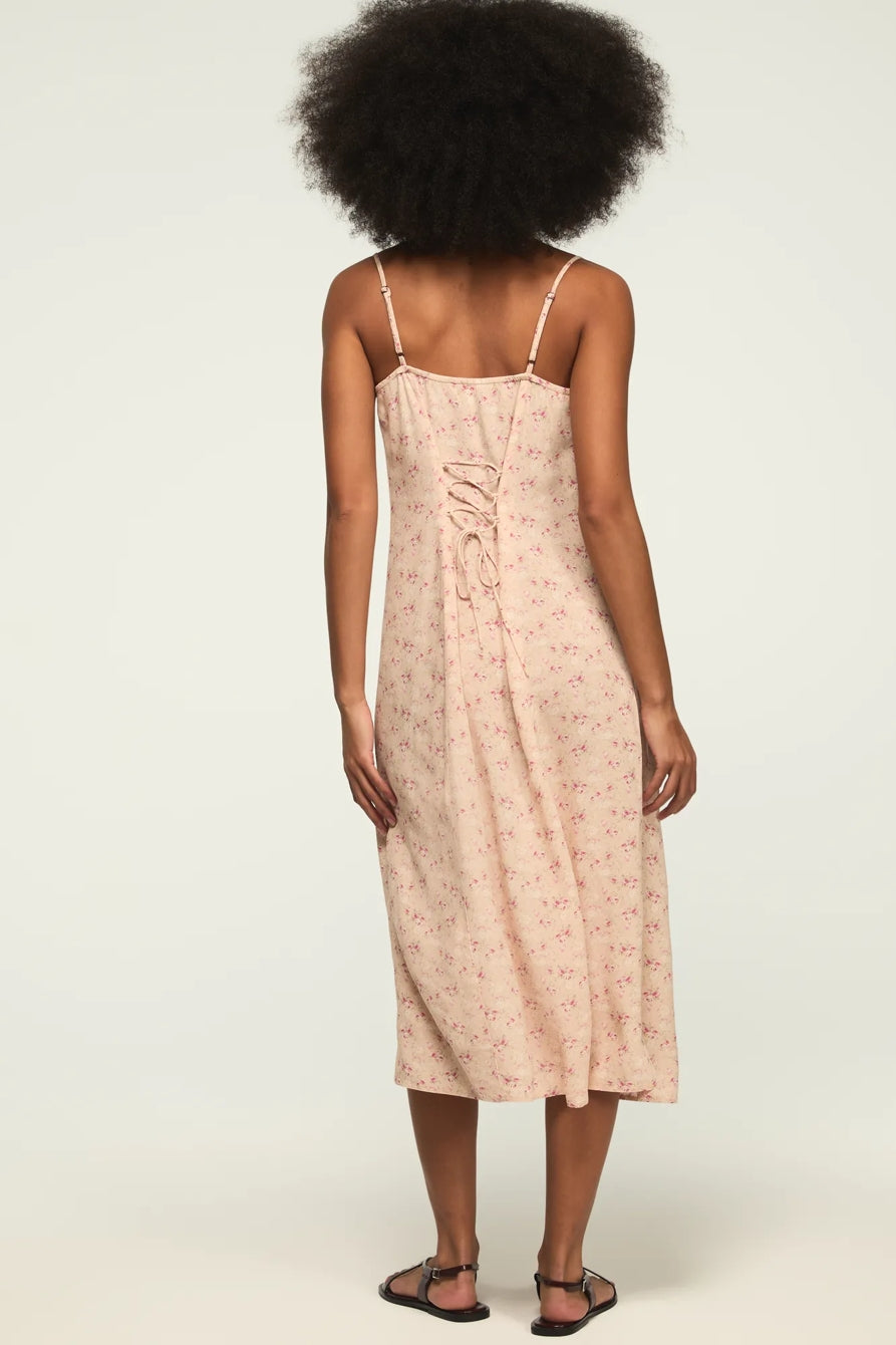 [158103-690] WOMENS LUCKY BRAND FESTIVAL PRINTED SIMONE SLIP DRESS