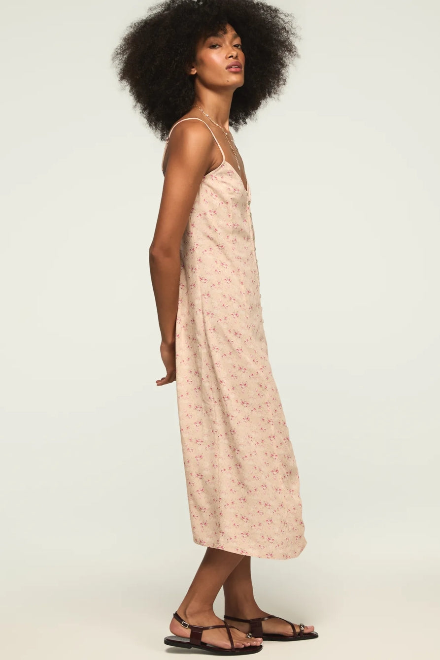 [158103-690] WOMENS LUCKY BRAND FESTIVAL PRINTED SIMONE SLIP DRESS