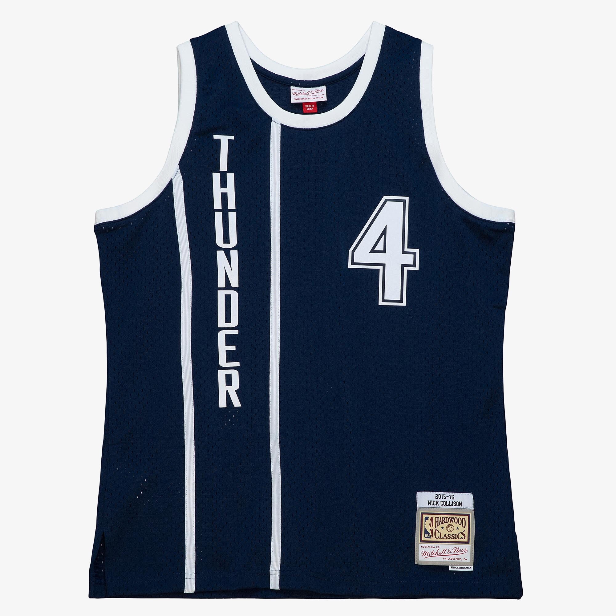 MENS MITCHELL & NESS ALT JERSEY THUNDER 2015 NICK COLLISON