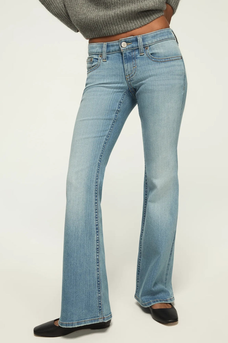 [162995-430] WOMENS LUCKY BRAND LOW RISE FLARE - PURITY WASH