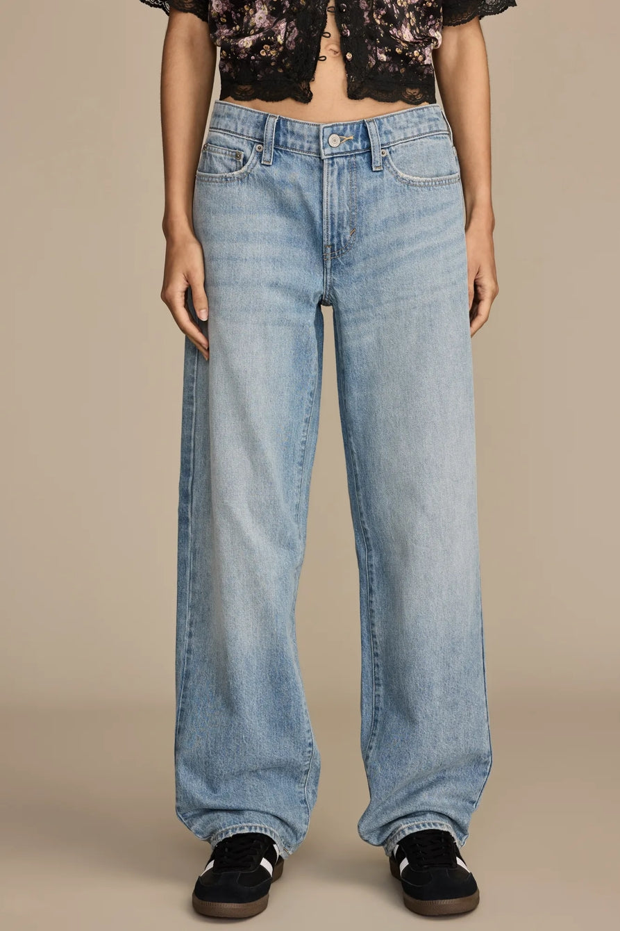 [162997-430] WOMENS LUCKY BRAND THE BAGGY - TOP NOTCH WASH