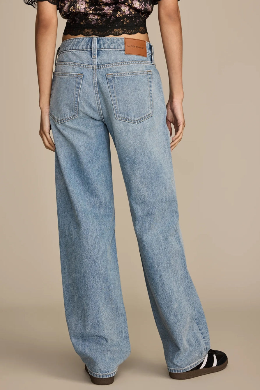 [162997-430] WOMENS LUCKY BRAND THE BAGGY - TOP NOTCH WASH