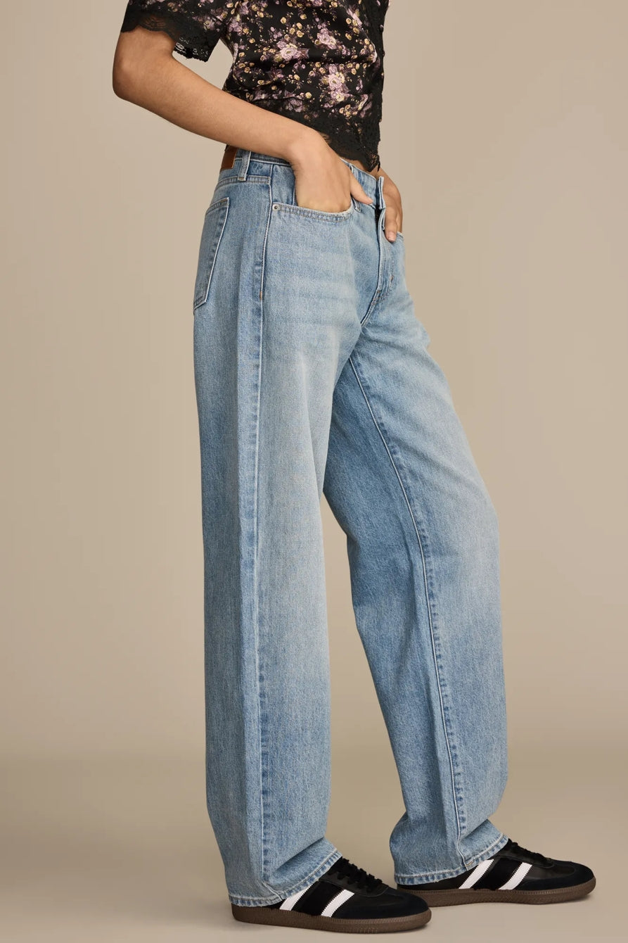 [162997-430] WOMENS LUCKY BRAND THE BAGGY - TOP NOTCH WASH