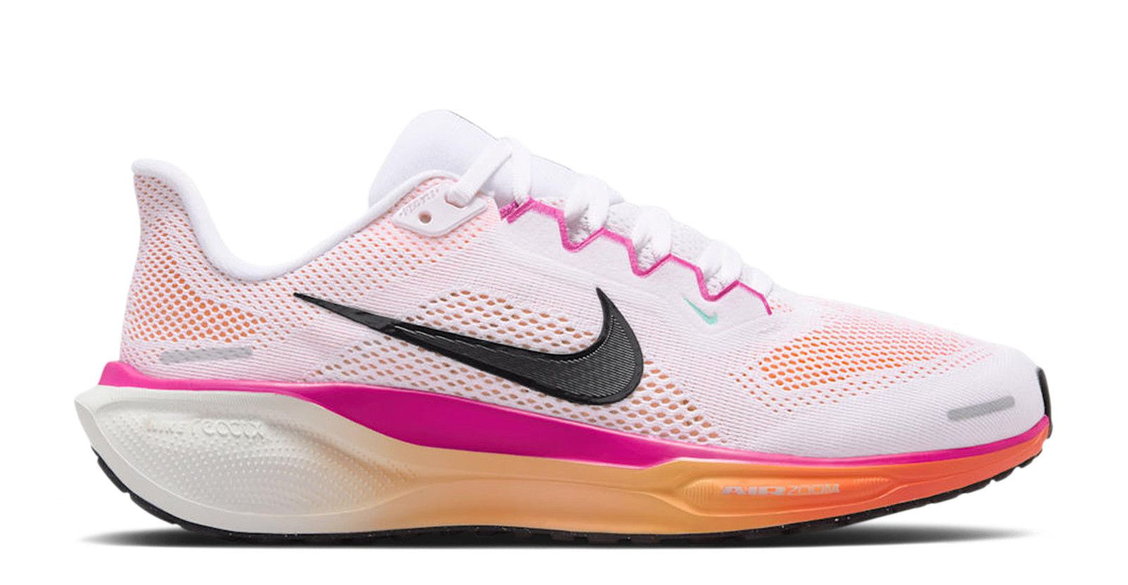 [FD2723-120] WOMENS NIKE AIR ZOOM PEGASUS 41 (W) 'WHITE FIRE PINK ORANGE PULSE'