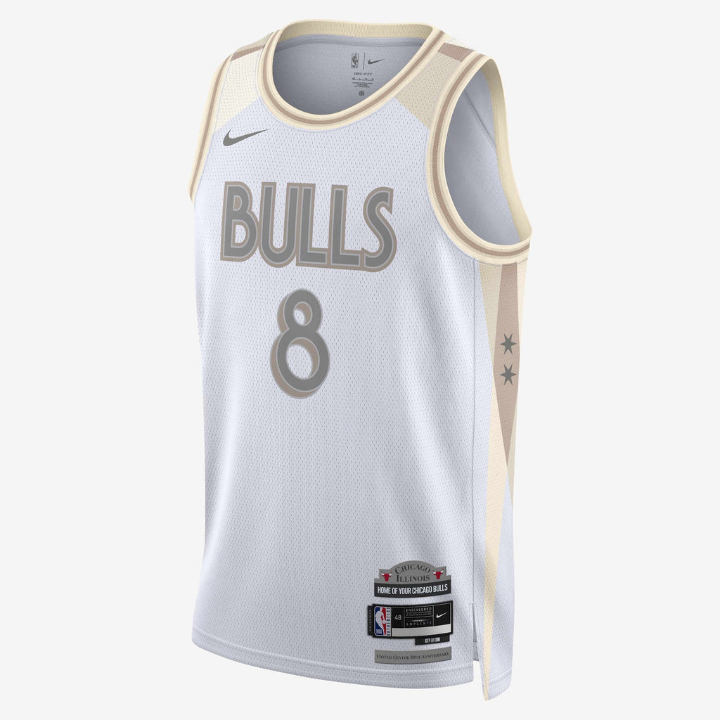 [FQ4337-100] MENS NIKE NBA CHICAGO BULLS CITY EDITION SWINGMAN JERSEY ZACH LEVINE