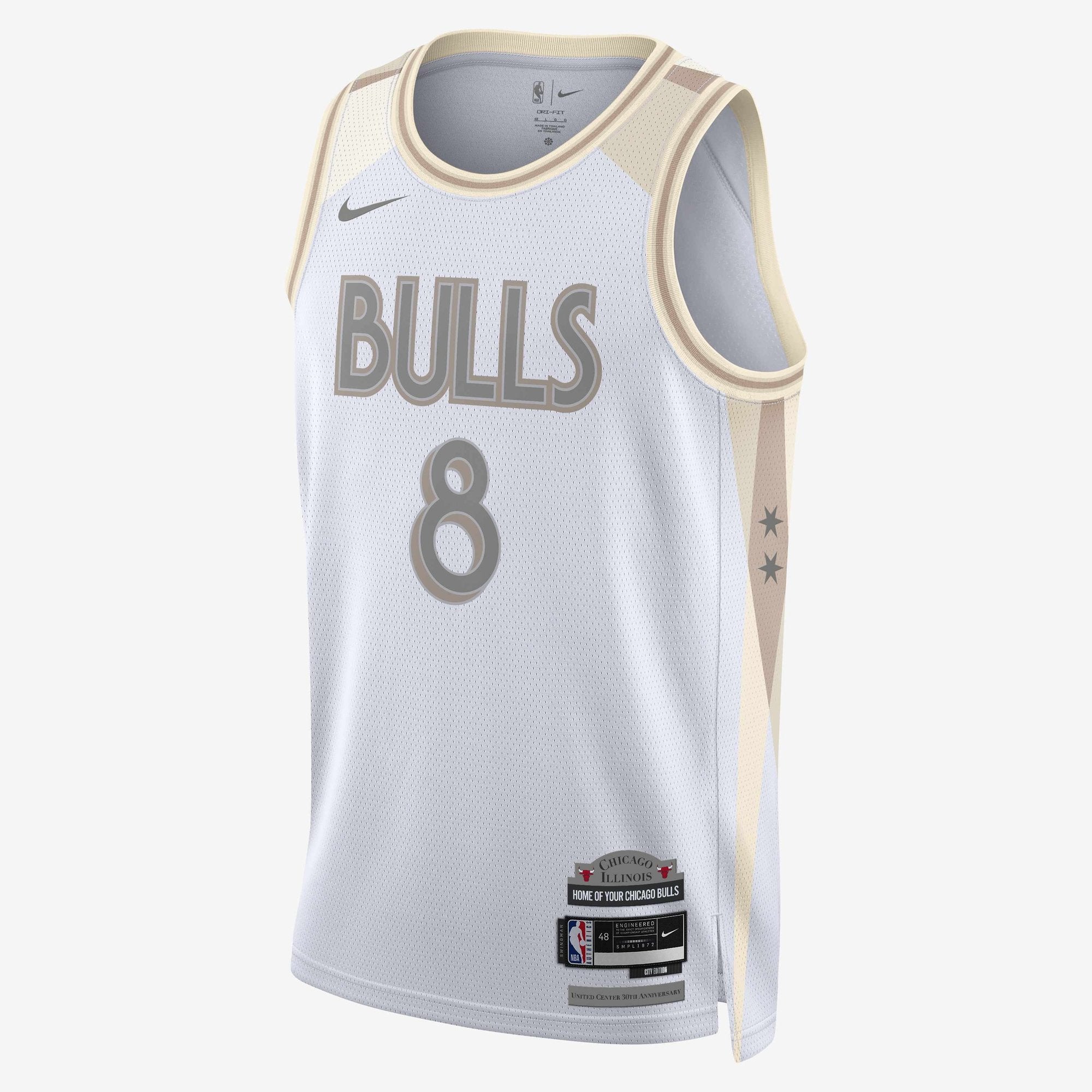 [FQ4337-100] MENS NIKE NBA CHICAGO BULLS CITY EDITION SWINGMAN JERSEY ZACH LEVINE