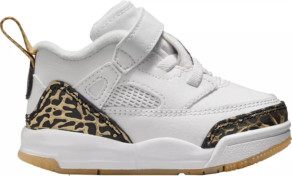 [HJ9965-100] TODDLERS AIR JORDAN SPIZIKE LOW 'WHITE METALLIC GOLD SAIL BLACK'