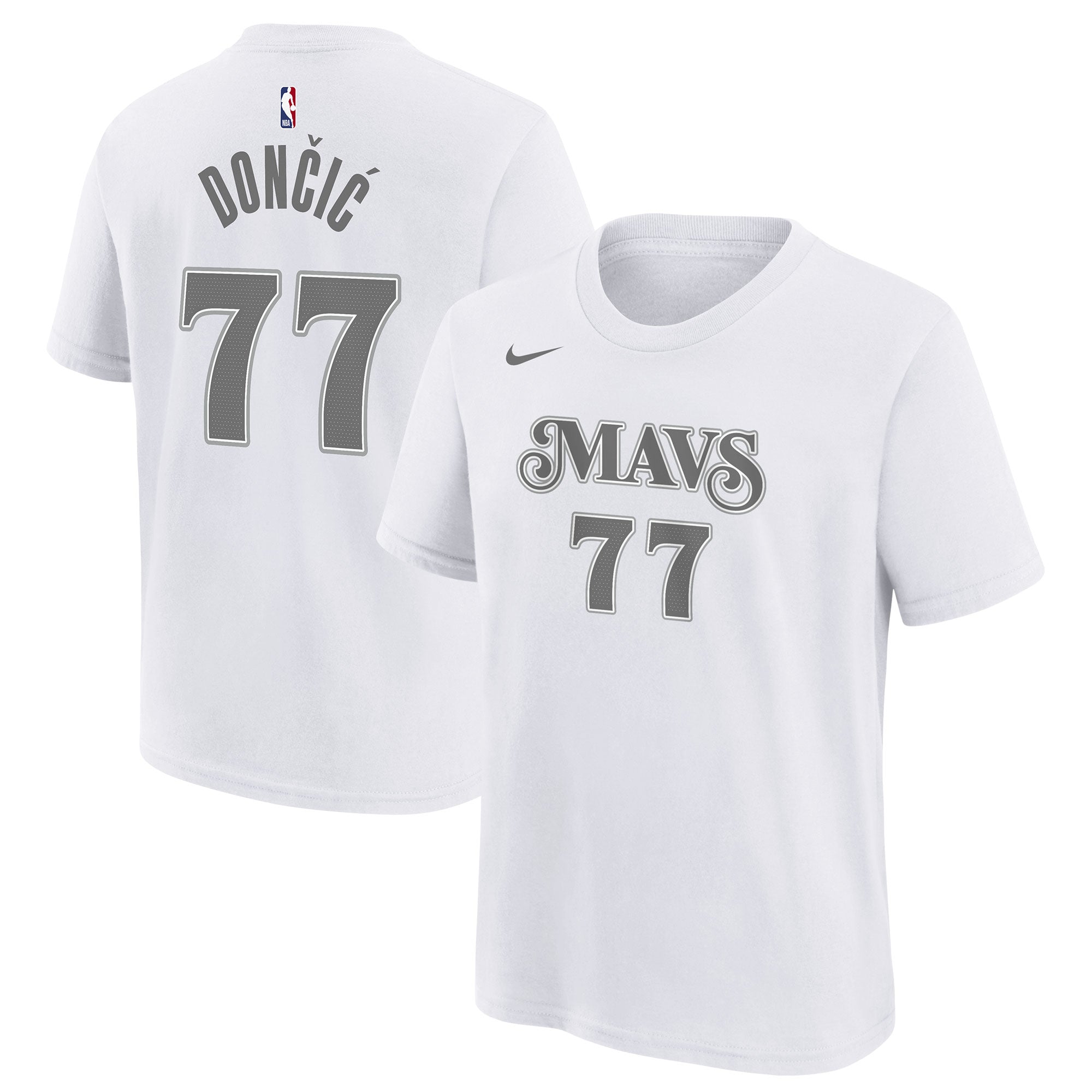 [HJ2770-104] MENS NIKE NBA MAVERICKS CITY EDITION ESSENTIAL NAME AND NUMBER LUKA DONI