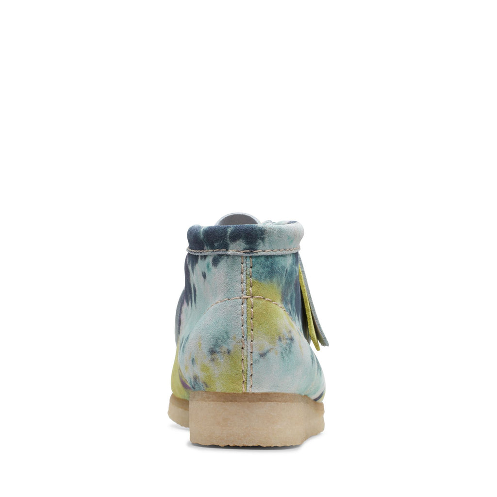 [26169843] WOMENS CLARKS WALLABEE BOOT TURQUOISE TIEDYE