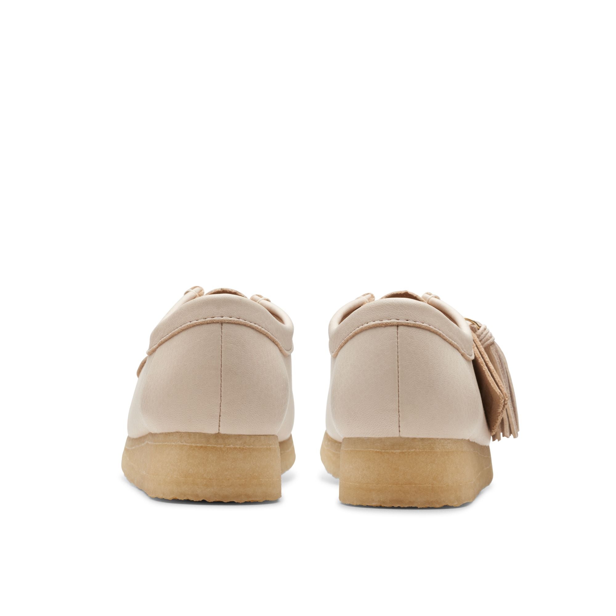 [26175773] WOMENS CLARKS WALLABEE BEIGE LEATHER