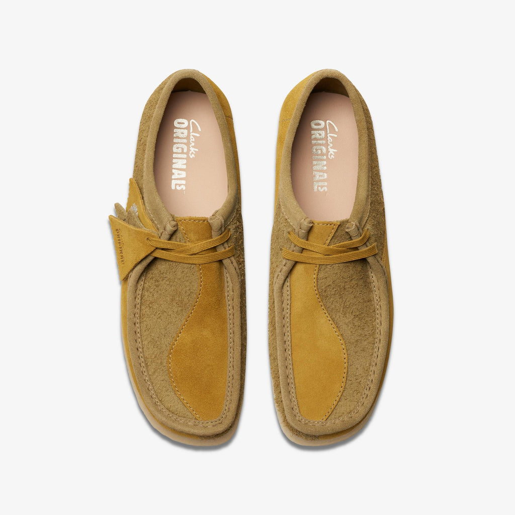 [26175842] Mens CLARKS WALLABEE - OLIVE COMBI