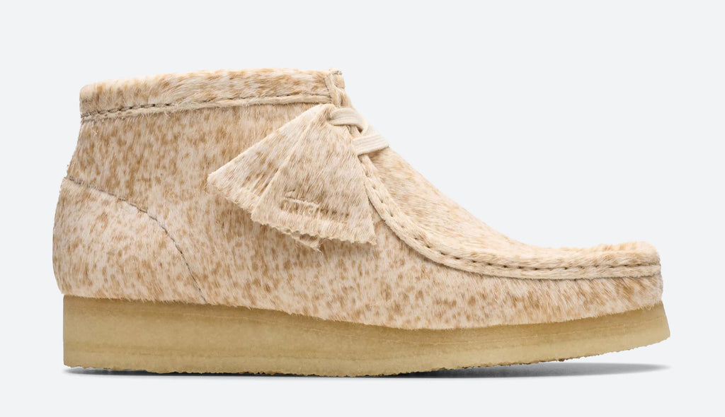 [26177866] WOMENS CLARKS WALLABEE BOOT SPECKLED HAIR ON