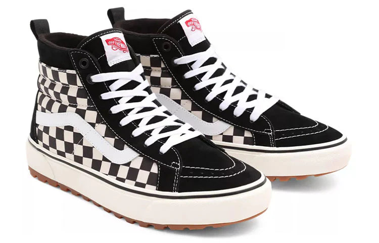 [VN0A5HZYA04] MENS VANS UA SK8-HI MTE-1 CHECKERBOARD - BLACK/WHITE/CHECKERBOARD