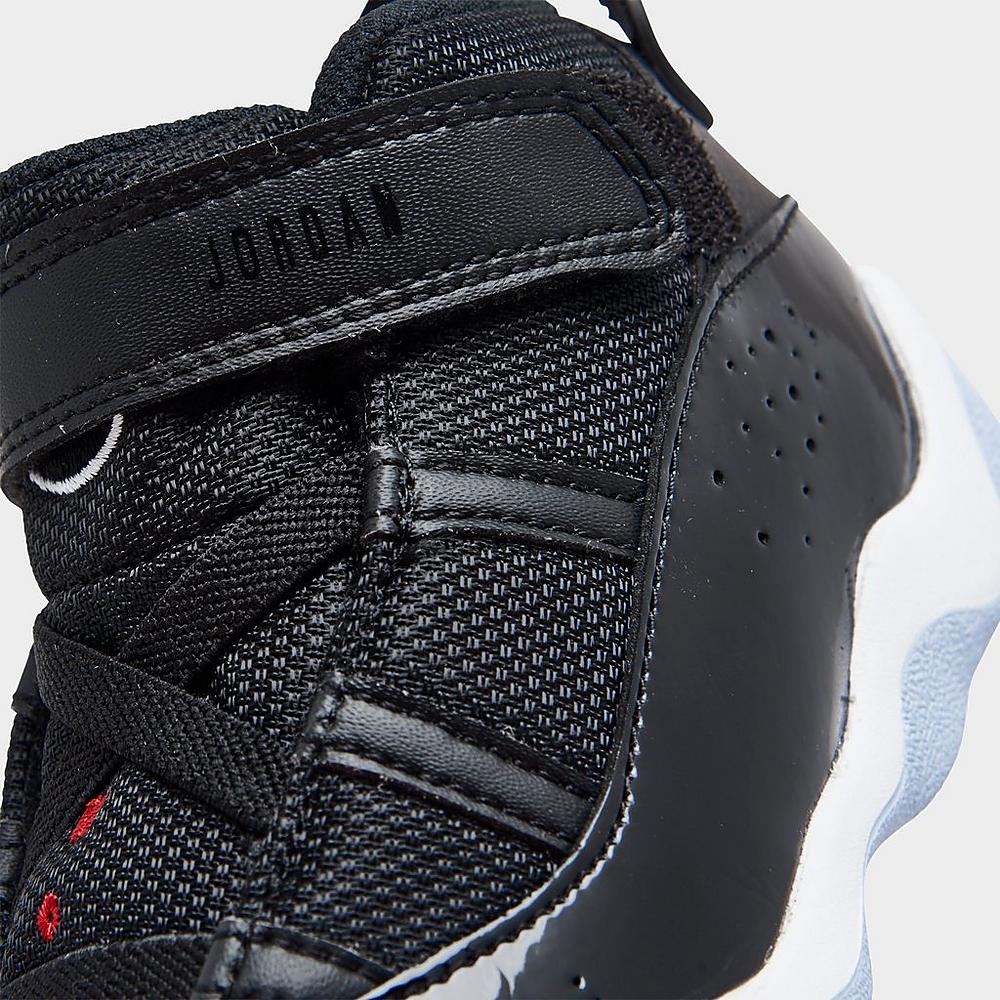 [323420-064] Toddlers Air Jordan 6 RINGS TD 'BLACK GYM RED'