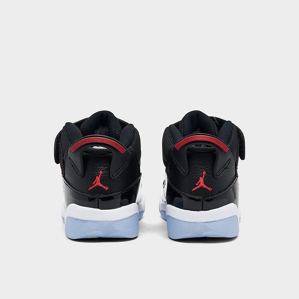 [323420-064] Toddlers Air Jordan 6 RINGS TD 'BLACK GYM RED'