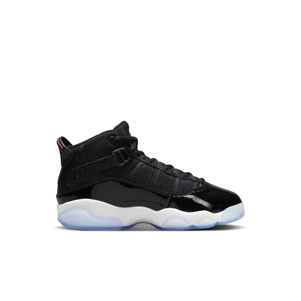 [323432-064] Preschool Air Jordan 6 RINGS PS 'BLACK GYM RED'