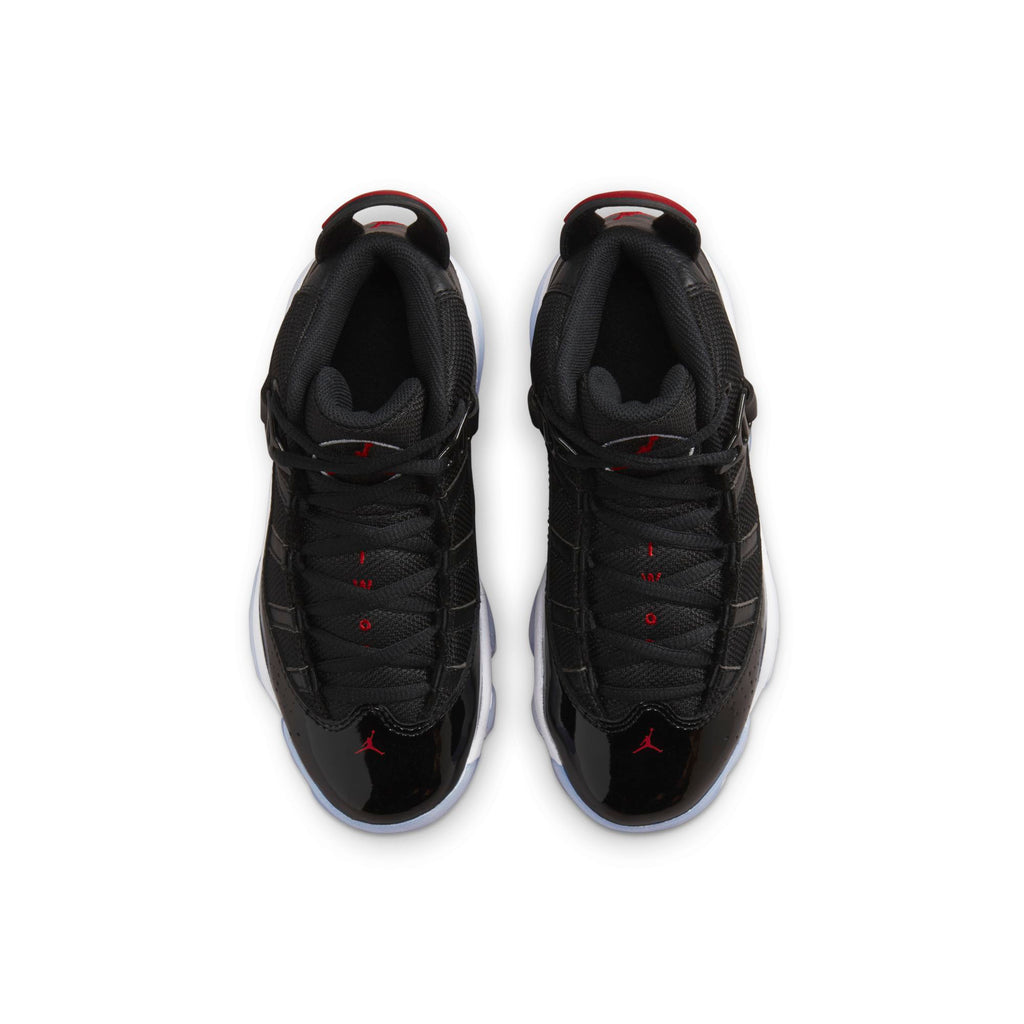 [323432-064] Preschool Air Jordan 6 RINGS PS 'BLACK GYM RED'