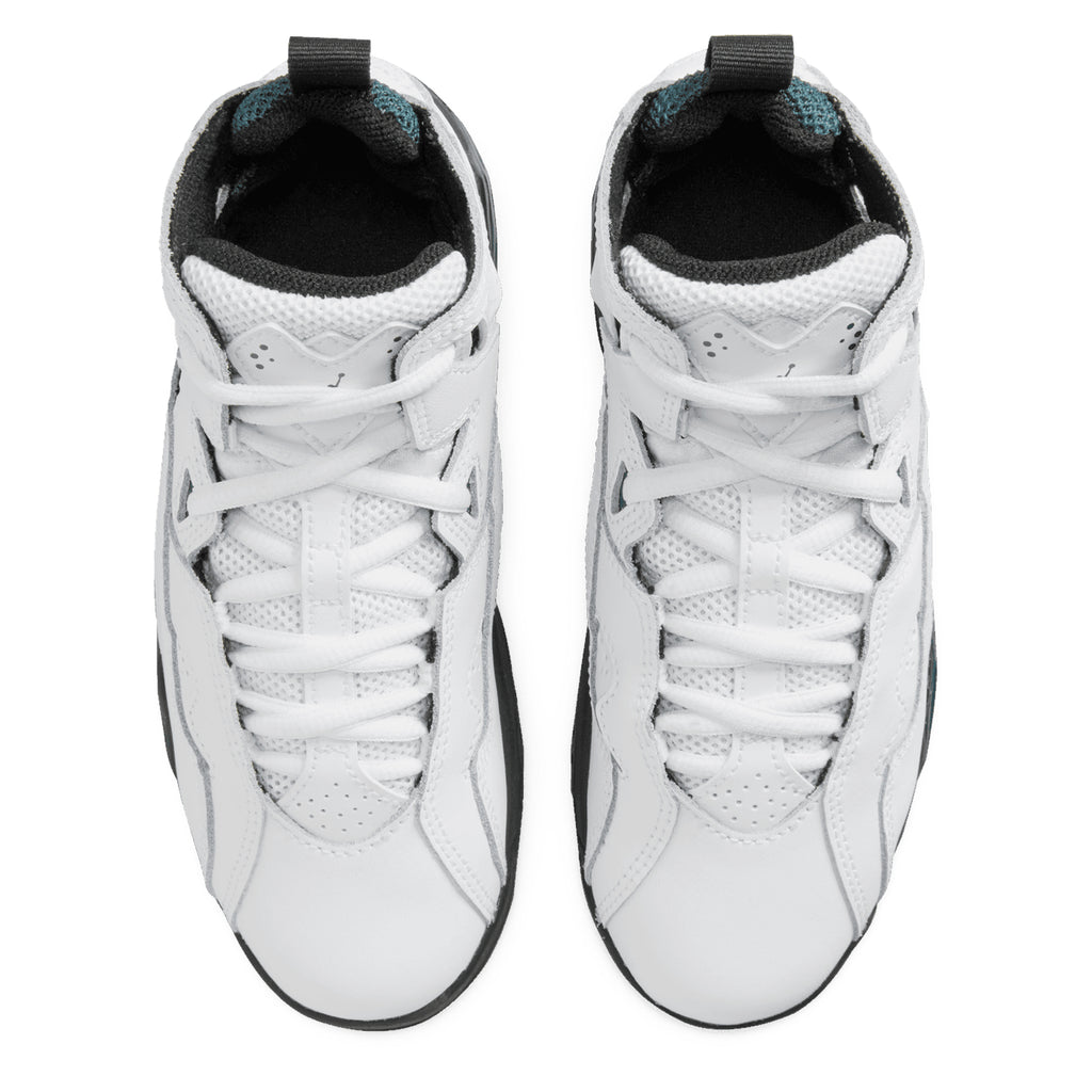[343796-133] GRADE SCHOOL AIR JORDAN TRUE FLIGHT 'WHITE OXIDIZED GREEN BLACK'